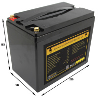 Аккумулятор LiFePO4 12v80Ah 720w max пластик